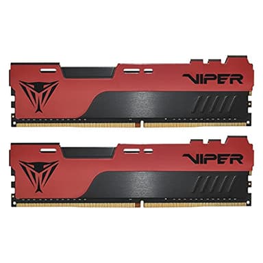 Patriot Memory Viper Elite II DDR4 3200 16GB (2x8GB) C18 Kit di Memoria Gaming RAM XMP 2.0 Nero/Rosso