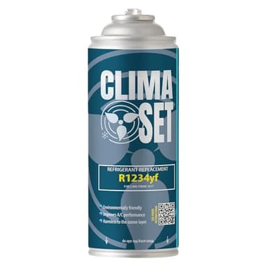 ClimaSet Gas aria condizionata auto -Sostituisce il refrigerante gas R1234yf per condizionatore - kit ricarica clima auto - ricarica aria condizionata auto dopo il 2016-1 x bombolette gas da 170 g