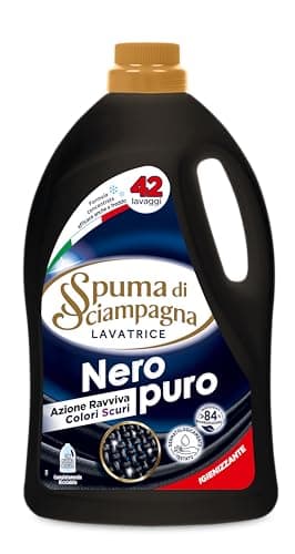 Spuma di Sciampagna Detersivo Lavatrice Liquido Nero Puro 42 lavaggi - 1.890 m