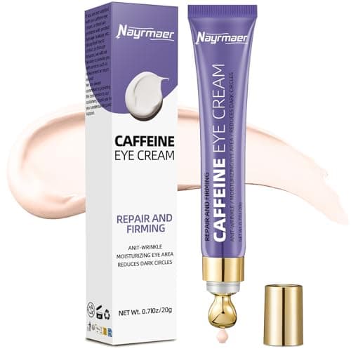 Nayrmaer Crema Contorno Occhi alla Caffeina, Riduce le Occhiaie e il Gonfiore, Contiene Niacinamide e Acido Ialuronico, Idratante, Adatta a Tutti i Tipi di Pelle