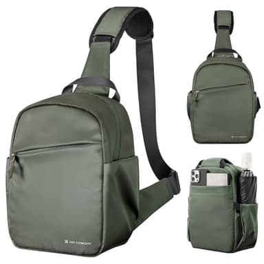 K&F Concept Borsa Fotografica, Zaino compatto di piccole Custodia per Macchine fotografica Reflex Compatta Videocamera impermeabile con tracolla regolabile e allargabile