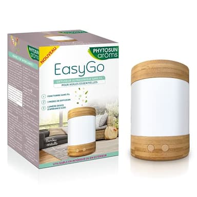 Phytosun arôms - Diffusore di oli essenziali ad ultrasuoni wireless - EasyGo - Nomad, a batteria
