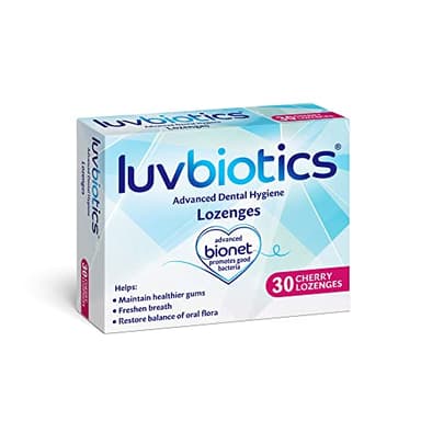 Luvbiotics Advanced Dental Hygiene with Probiotics Cherry Lozenges