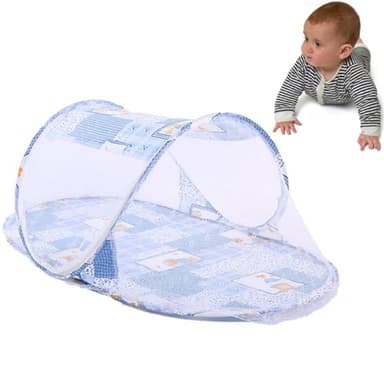 Zanzariera Pieghevole per Bambini, Zanzariera per Tenda per Bambini Portatile, Neonati Portatile Tenda, Zanzariera per Lettino da Viaggio Pieghevole Culla Bambini Autoportant