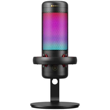 TONOR TC320 Microfono Gaming USB con RGB/Controllo Guadagno, Mute Touch per Streaming, Podcast, Registrazione, Twitch/YouTube/Discord, Microfono a Condensatore per PC con Supporto Mac/PS4/PS5/NS Nero