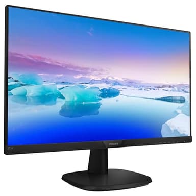 PHILIPS 273V7Qdab Monitor 27 Pollici Led Ips Full Hd, 4 Ms, 3 Side Frameless, Low Blue Mode, Flicker Free, HDMI, DVI, VGA, Attacco Vesa, Audio Integrato, Nero, 2021, altoparlante integrato