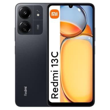 Xiaomi Redmi 13C Smartphone Android 13 256GB ROM 8GB RAM 6.74 "Dual SIM Card Display 5000mAh Nero