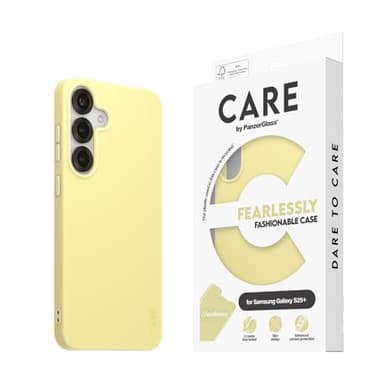 CARE BY PANZERGLASS Custodia morbida in TPU per Samsung Galaxy S25 Plus, custodia sottile elegante e sostenibile con protezione migliorata della fotocamera, custodia protettiva integrale per Galaxy