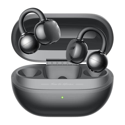 SoundPEATS POP Clip Cuffie Open-Ear Wireless Bluetooth 5.4, 30 Ore di Autonomia, Dynamic EQ, Ricarica Rapida, Pulsanti Fisici, Supporto Doppia Connessione, APP, Funzione di Ricerca Cuffie, IPX5