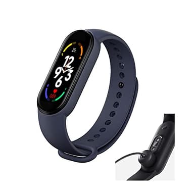 Generico M7 Smart Watch ，Orologio Contapassi Impermeabile，Uomo Donna Monitor Frequenza Cardiaca/Ossigeno Nel Sangue/Sonno/Pressione ，Bracciale Fitness Tracker Per Android (blu)
