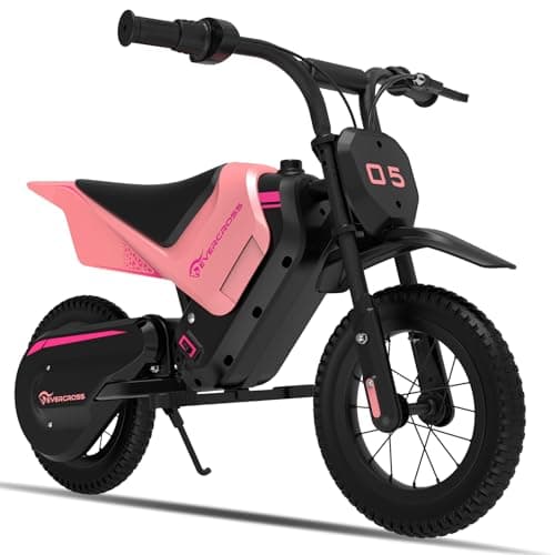 EVERCROSS EV05M Motocicletta Elettrica per Bambini, E-Moto da 150 W, Modalità Velocità 8/16 km/h e Motocicletta Elettrica a Lungo Raggio da 10 km, Moto Cross da 12'' per bambini da 3 a 12 anni