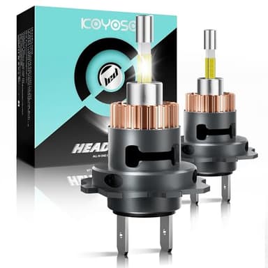 KOYOSO H7 LED 360° Lampadine: 20000LM 6500K 100W 500% Super Brillante Fari Kit Sostituzione la Alogena Abbaglianti e Anabbaglianti per 12V Auto