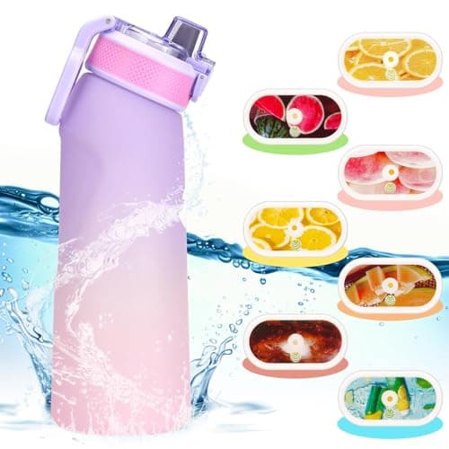 Isslance Air Borraccia con Up Originale Pods 7 Gusti cialde aromatiche, 700ML Air Bottiglia Tritan Up Senza BPA