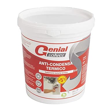 Genial Solver Anti-Condensa Termico - Pittura ANTIMUFFA per Intermi bianca - 0.75 L