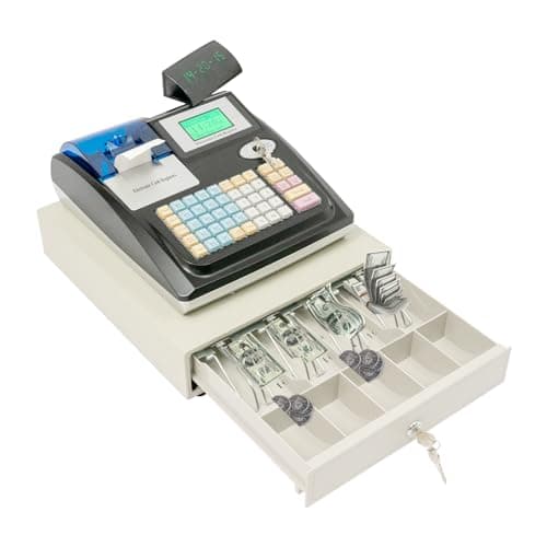 POS elettronico, cassa di cassa, 48 tasti upermarkt chiosco al dettaglio di cassa registratore di cassa piccolo imprenditore, 2 RS232 and1 porta USB (system operativo inglese)