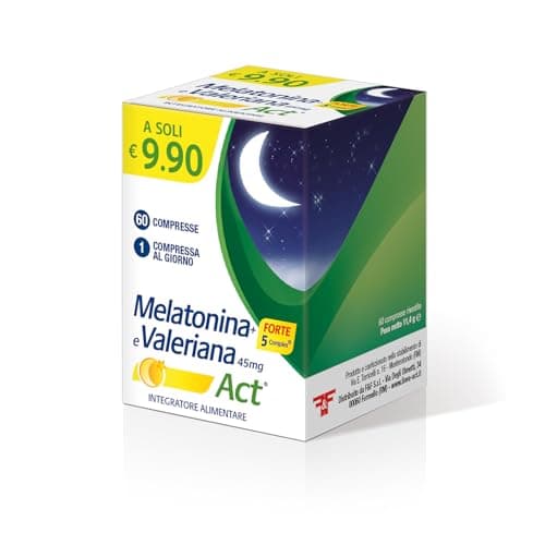 MELATONINA ACT + FORTE 5 COMPLEX E VALERIANA 45mg