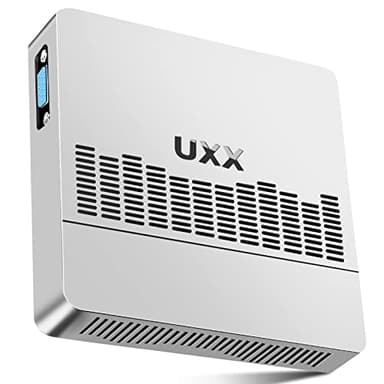 2025 Mini PC Supporto 512GB SSD Expansion, N3350 Business Desktop Computer 64GB eMMC, Small PC Gaming 4K IPS HD UHD Dual Display, BT, 2.4/5G WiFi, USB 3.0, per Ufficio/Casa-Silbrig
