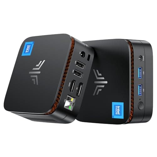 NiPoGi Mini PC E1 Twin Lake N150 (Meglio di N100,3,6 GHz) W-11 Pro 16 GB RAM/512 GB M.2 SSD, Mini computer C 2.4+5G WiFi HDMI 2.0+DP 1.4 Desktop PC,BT4.2/RJ45,4K@60HZ UHD Dual Display per Ufficio
