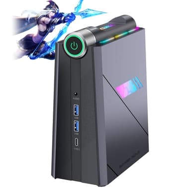 ACEMAGIC Mini PC Core i9-11900H (fino a 4,9GHz), 16GB DDR4 512GB SSD, 24 MB Cache, WiFi6/BT5.2/Multi-Mode/Dual Fans/RGB Mini Desktop Computer per Gaming Business
