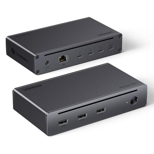 UGREEN Revodok Max 208 Docking Station Thunderbolt 4 8 in 1 Doppio Schermo 4K60Hz 8K30Hz Hub USB C 3.2 10Gbps Dock Type C Ethernet RJ45 Gigabit Alimentazione DC 140W