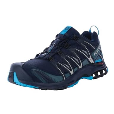 SALOMON XA Pro 3D Gore-Tex Scarpe Impermeabili da Trail Running e Escursionismo da Uomo, Stabilità, Aderenza, Protezione a lungo termine, Navy Blazer Hawaiian Ocean Dawn Blue, 44 2/3 EU