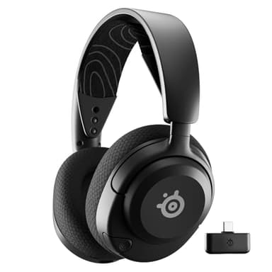 SteelSeries Arctis Nova 5 - Cuffie gaming wireless multi-sistema - Driver magnetici al neodimio - 100+ preset audio - Batteria 60 HR - 2,4GHz o BT - Microfono ClearCast Gen2.X - PC, PS5, Cellulare