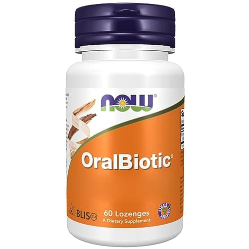 Now Foods, Oralbiotic, con Streptococcus Salivarius, 60 Pastiglie, Testato in Laboratorio, Senza Glutine, Non OGM, Vegetariano, Senza Soia