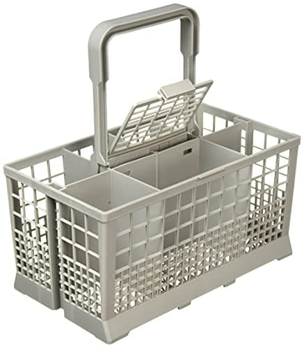 Paxanpax 68-BS-01 Cestello portaposate universale, Per lavastoviglie Bosch, Hotpoint, Neff, Siemens, Smeg, Grigio, 24 x 13.5 x 12.5 cm [etichetta in lingua italiana non garantita]