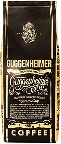 Guggenheimer Supreme Caffe Grani 2 kg - Tostatura Extra Lenta - Caffe in Grani Arabica e Robusta - Caffè Chicchi per Macchine Automatiche 4 x 500 g