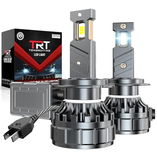Tongruiting H7 LED Lampadina, 32000LM 130W Auto H7 LED Kit Di Conversione Faro, Luce Bianca 6000K Lampadine Per Fari, Faro Con Doppio Strato Di Raffreddamento Tubo Di Rame Kit Lampadina 12V (2Pcs)