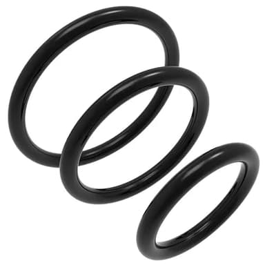 CUPIDO TOYS Anelli Fallici per pene, anelli per testicoli da uomo, anelli pene e scroto per uomini Silicone, cock ring e testicoli, kit 3 anelli ritardanti