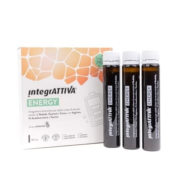 IntegrATTIVA Energy Integratore Energetico Contro Stanchezza e Affaticamento Senza Glutine e Lattosio Confezione da 10 Fiale