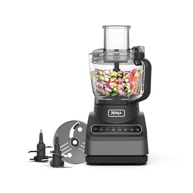Ninja Robot da cucina, 850 W, ciotola 2,1 l, 4 programmi automatici, per frullare, tagliare, purè, miscele, 3 velocità manuali, lame per tritare e impastare, lavabile in lavastoviglie, nero, BN650EU