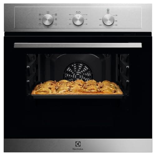 Electrolux Serie 300 Forno da Incasso Multifunzione, Capacità 58 L, EOH2H00BX, Funzione Grill, Aqua Cleaning, Contaminuti, Classe A, 590x594x560 mm, Acciaio Inox Antimpronta