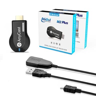 COMBLU Adattatore wireless per display, 4K 1080P HDMI WiFi mobile mirroring ricevitore dongle per i-Phone Mac i-OS Android a proiettore TV supporto Miracast Airplay DLNA
