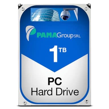 PAMA GROUP Disco rigido SATA meccanico da 1TB, 3,5 pollici, per PC desktop e sistemi di sorveglianza CCTV (Ricondizionato)