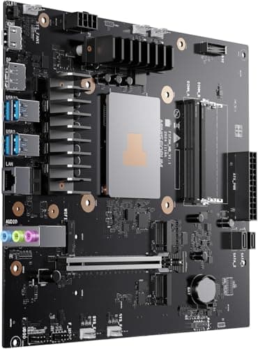MINISFORUM BD795M M-ATX Motherboard with AMD Ryzen 9 7945HX, 16C/32T, up to 5.4GHz, PCIe 4.0 x16 Slot, Dual NVMe M.2 Slots, 2x SATA3.0 HDD/SSD Slots, DDR5, HDMI/DP, USB 3.2, RJ45 2.5G