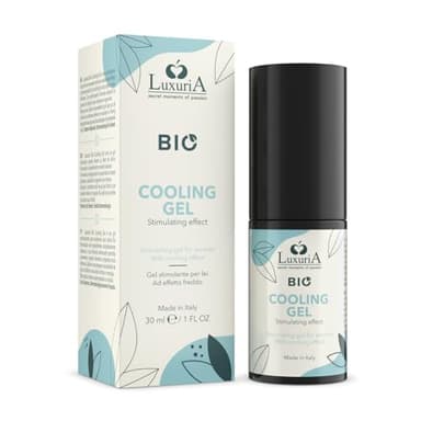 INTIMATELINE | Luxuria BIO - Cooling Gel, Gel Stimolante Femminile Effetto Freddo, Aumenta Sensibilità delle Zone Erogene, Ingredienti Naturali, 30 ml