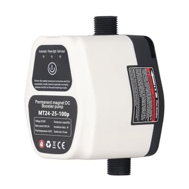 Pompa 'acqua, Pompa Booster di Pressione 'acqua 25L Smart Sensing 100-240V per la Casa (Spina UE)