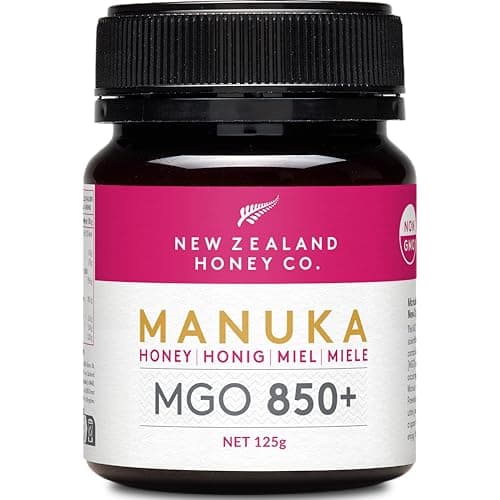 New Zealand Honey Co. Miele di Manuka MGO 850+ | Attivo e lordo | Prodotto in Nuova Zelanda | 125g