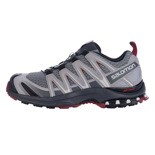 SALOMON XA PRO 3D, Scarpe da Trail Running Uomo, Monument / Ebony / Red Dahlia, 42 EU