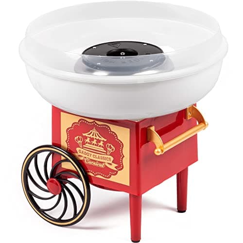 Gadgy Macchina Zucchero Filato - Macchina per Zucchero Filato Retro Candy Floss - Elettrodomestici Cucina - Per Feste di Compleanno - Macchina Zucchero Filato Bambini e Ragazzi