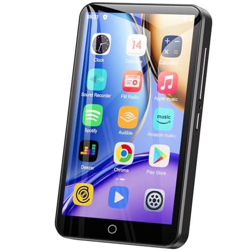 Lettore MP3 con Bluetooth e WiFi, Oilsky 80GB Mp3 e Mp4 Musicale Lettore, Lettore Schermo Tattile Oilsky da 4 pollici 1080P, MP3 Android Spotify Portatile