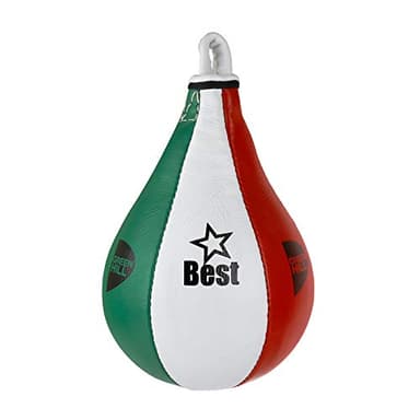 GREEN HILL Peretta Veloce Best, Pera Boxe, Pugilato, Speed Ball, Nero/Rosso, Taglia Unica (TRICOLORE, MISURA 3)