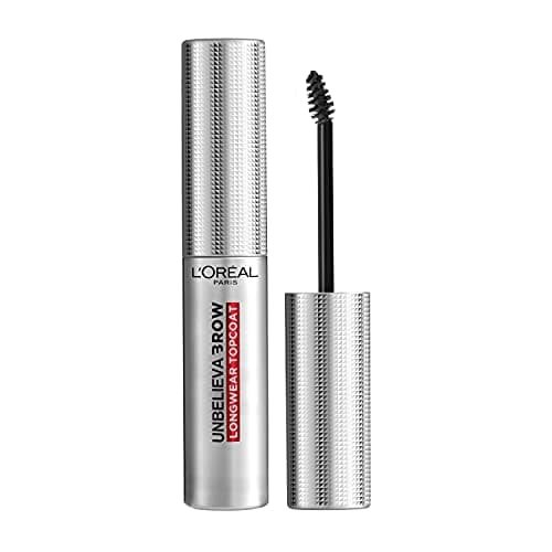 L'Oréal Paris Gel Sopracciglia Trasparente Unbelievabrow, Topcoat Per Sopracciglia Definite e Piene a Lunga Tenuta, Waterproof e Asciugatura Ultra-Rapida, Applicazione Facile e Veloce, 00 TRANSP