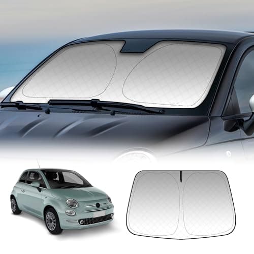 KUNGKIC Per Fiat 500 2008 – 2023 Abarth 595 2012 – 2023 parabrezza auto parasole pieghevole parasole blocca i raggi UV parasole (parabrezza anteriore)