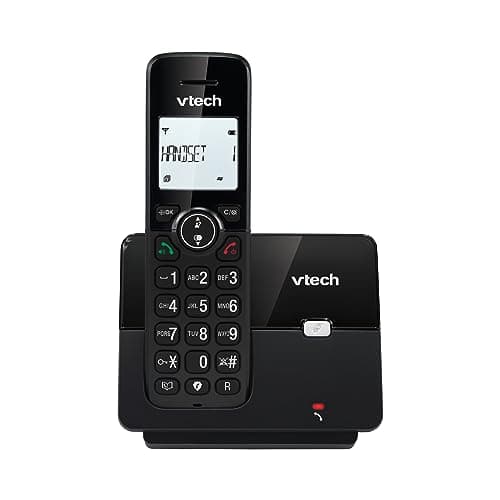 VTech CS2000 Telefono Cordless Casa DECT con vivavoce e blocco chiamate, Telefono fisso per anziani, identificatore di chiamate, LCD Display retroilluminato da 1.8", tasti grandi, modalità ECO, Nero