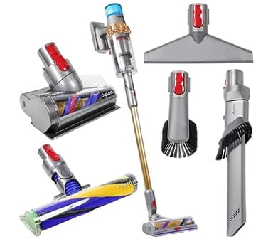 Dyson V15 Detect Absolute - Aspirapolvere a batteria, colore: Argento
