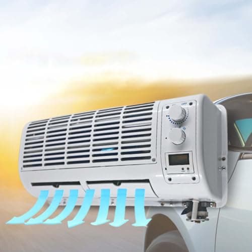 MAYFABD Climatizzatore da Parete per Auto Condizionata per Auto 200 W 12 V Aria Condizionata Universale Condizionatore da Parete 3 velocità per Camper Caravan Camper,24v