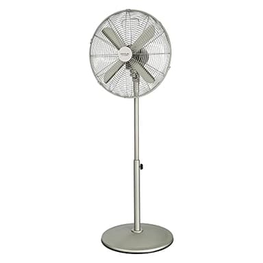 Cecotec Ventilatore a pedale EnergySilence 610 Steelstyle. 50 W, finitura in acciaio, diametro 16" con 4 pale, 3 velocità, oscillazione, altezza regolabile, massima sicurezza